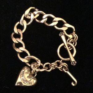 Juicy couture gold charm bracelet